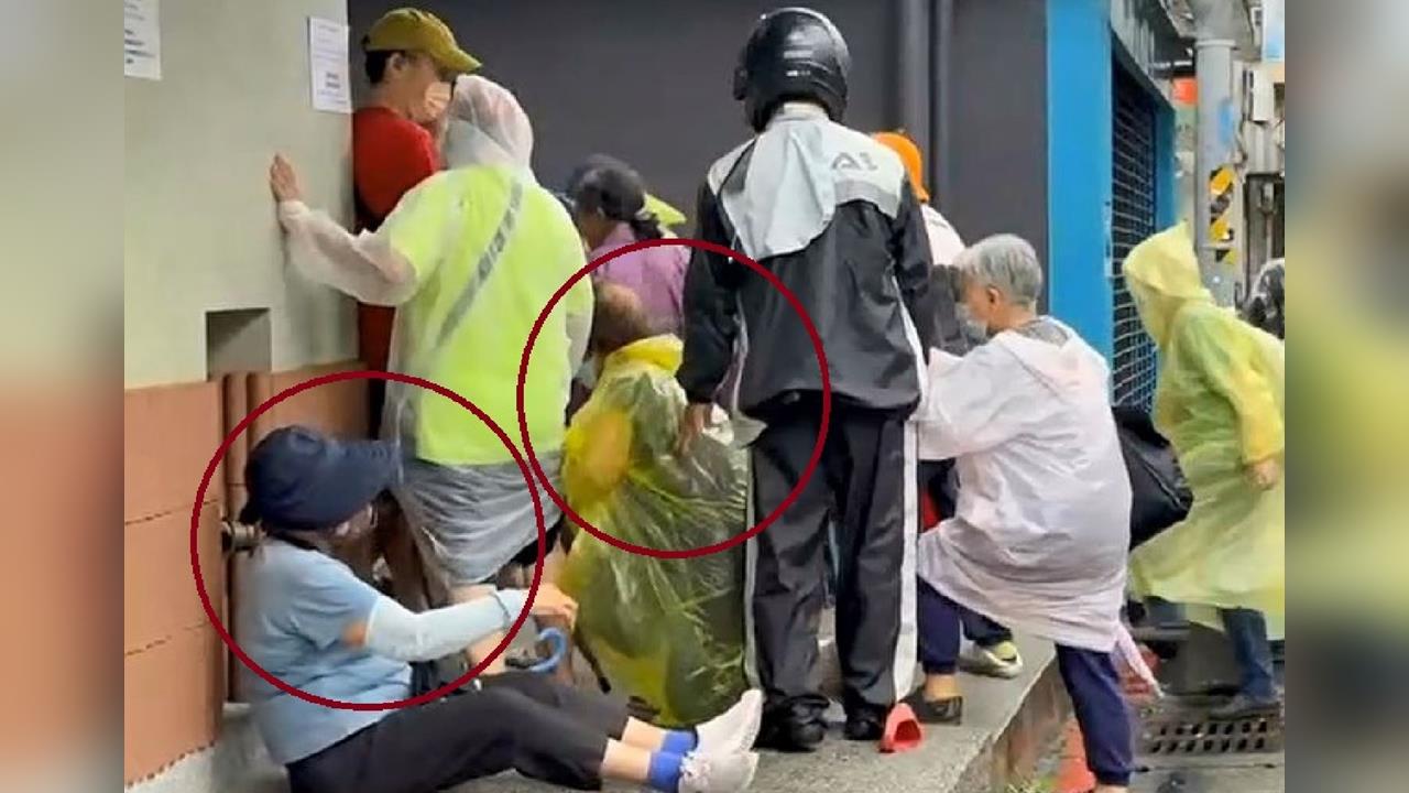 獨家／這不是演唱會！徹夜排隊搶陳耀訓蛋黃酥　2名老婦人推擠跌倒