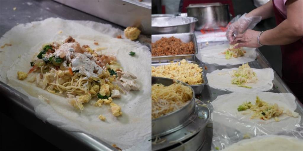 蕭家春捲｜嘉義在地人也愛的60年老店！海量麵條包入春捲太滿足