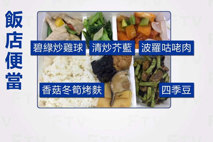 台北五菜便當250元 空虛到以為忘記放主菜