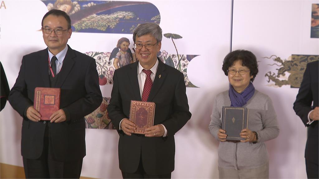 為台灣破例超借文物展出！　陳建仁出席梵蒂岡藏書特展開幕式