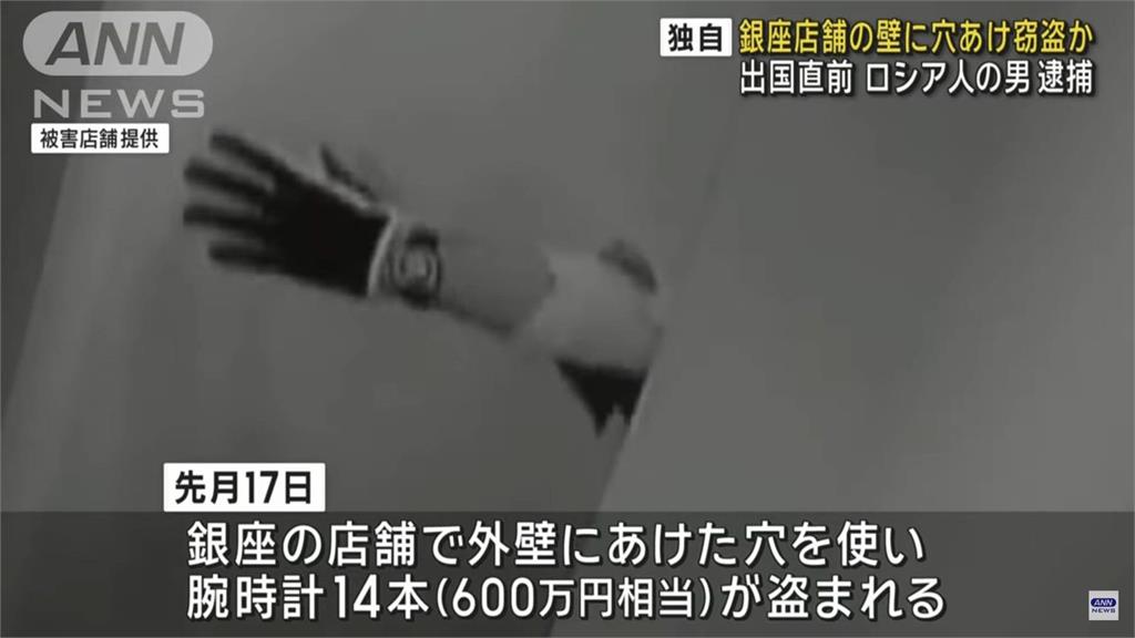 銀座離奇竊案！「詭異手」隔牆穿出14隻名錶全沒了　犯嫌是戰鬥民族
