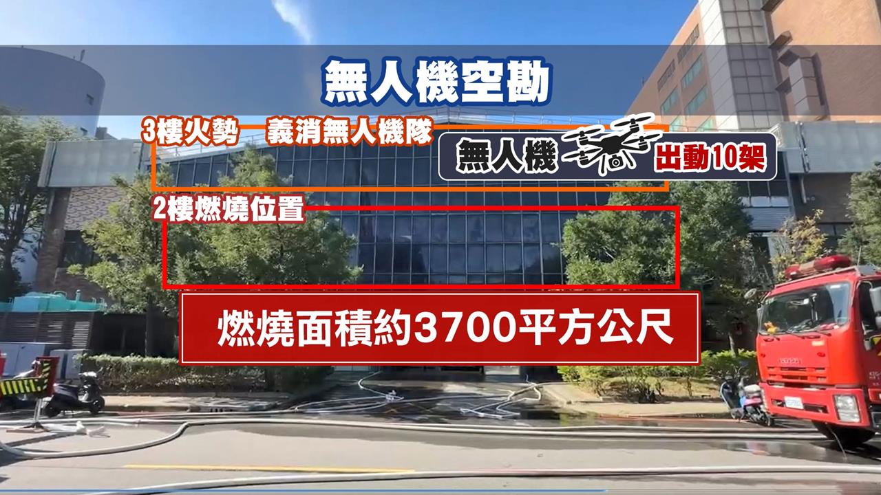 上班族嚇壞！嘉晶創新廠濃煙直竄　疑３樓鋰電池悶燒歷經三小時撲滅