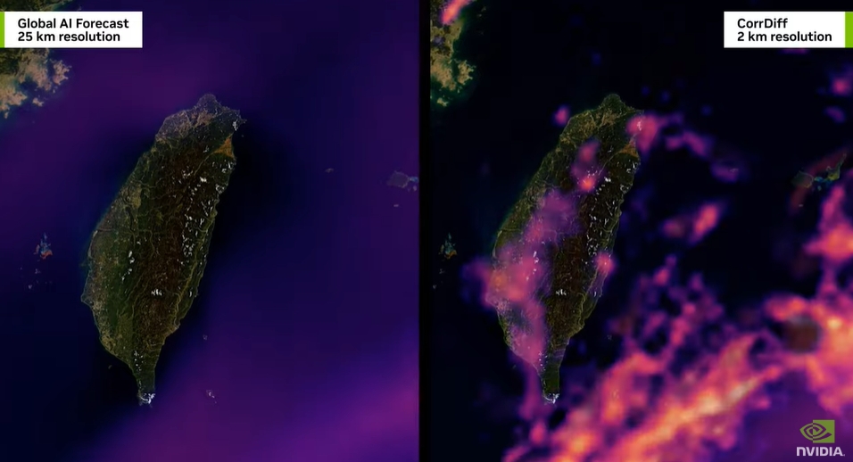 輝達GTC大會「黃仁勳以台灣為例」介紹AI天氣預測　讓世界看見台灣