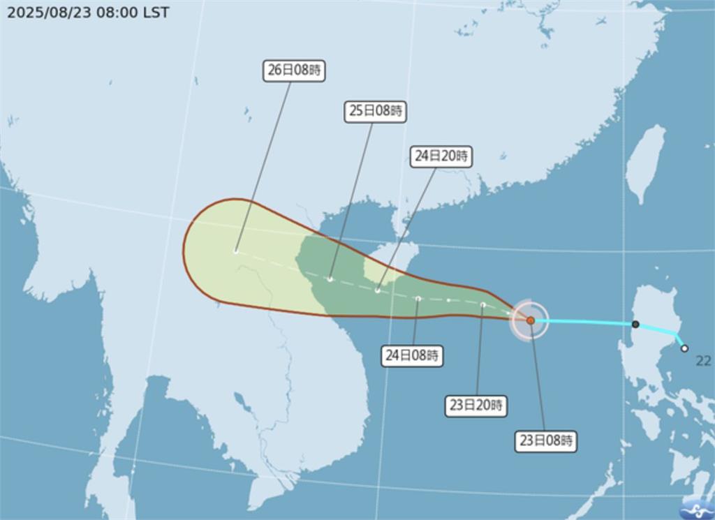 劍魚颱風快速生成　氣象署示警連五天下午雨勢擴大