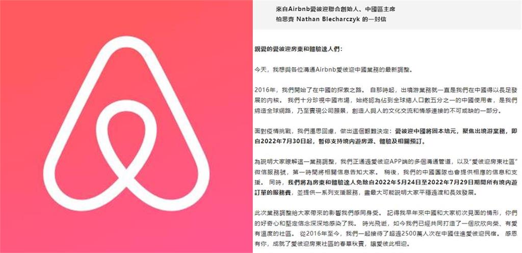 快新聞／年收入僅佔1%　Airbnb宣布關閉中國境內業務