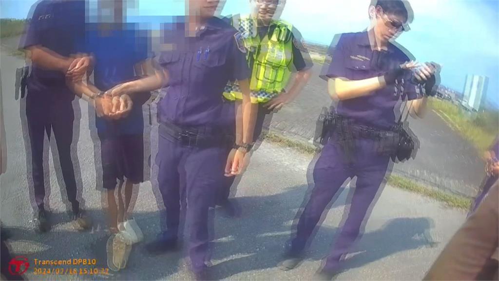 就等你游累！海中潛逃10分鐘　金山警聯合5實習生擒逃逸移工