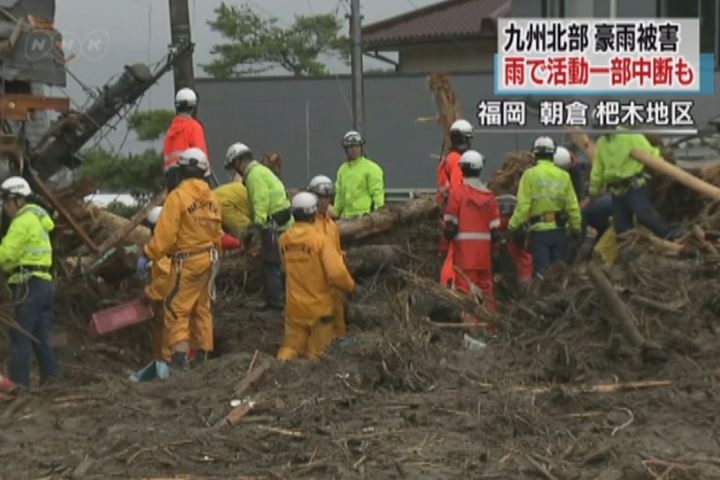九州暴雨、關東熱浪 日本災情慘