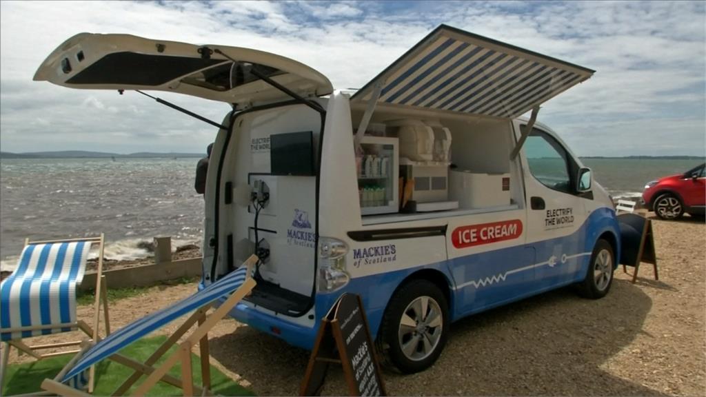 電動冰淇淋車超環保！太陽能發電零碳排