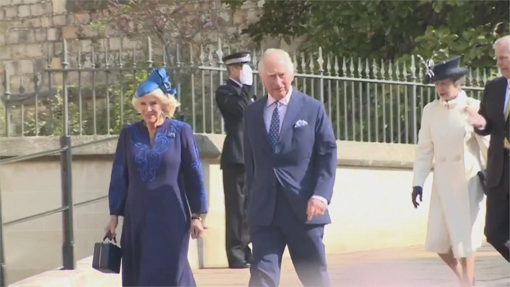 英王查爾斯三世登基後首復活節禮拜　卡蜜拉、威廉全家陪同出席