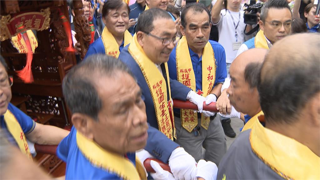 2026市長選戰提前開打？　中和宮廟祈福大會蘇巧慧.洪孟楷皆到場