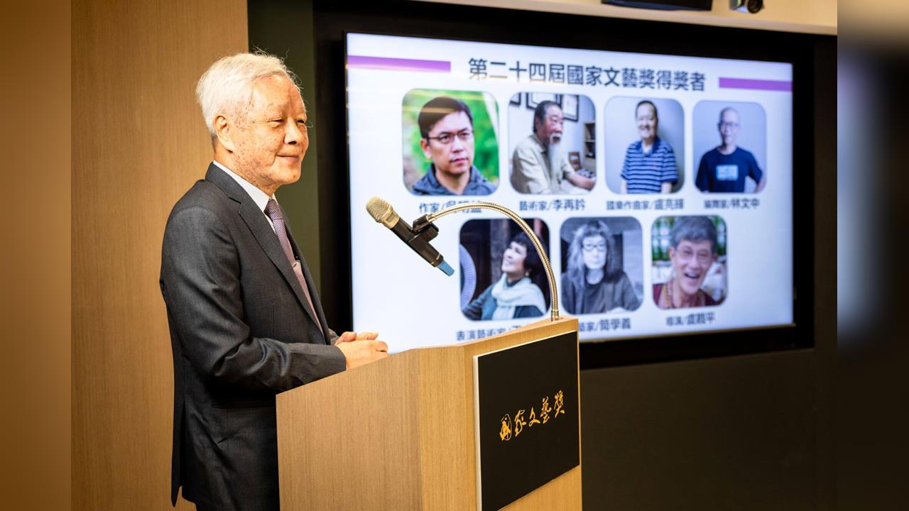 第24屆國家文藝獎名單揭曉 吳明益等7人獲獎