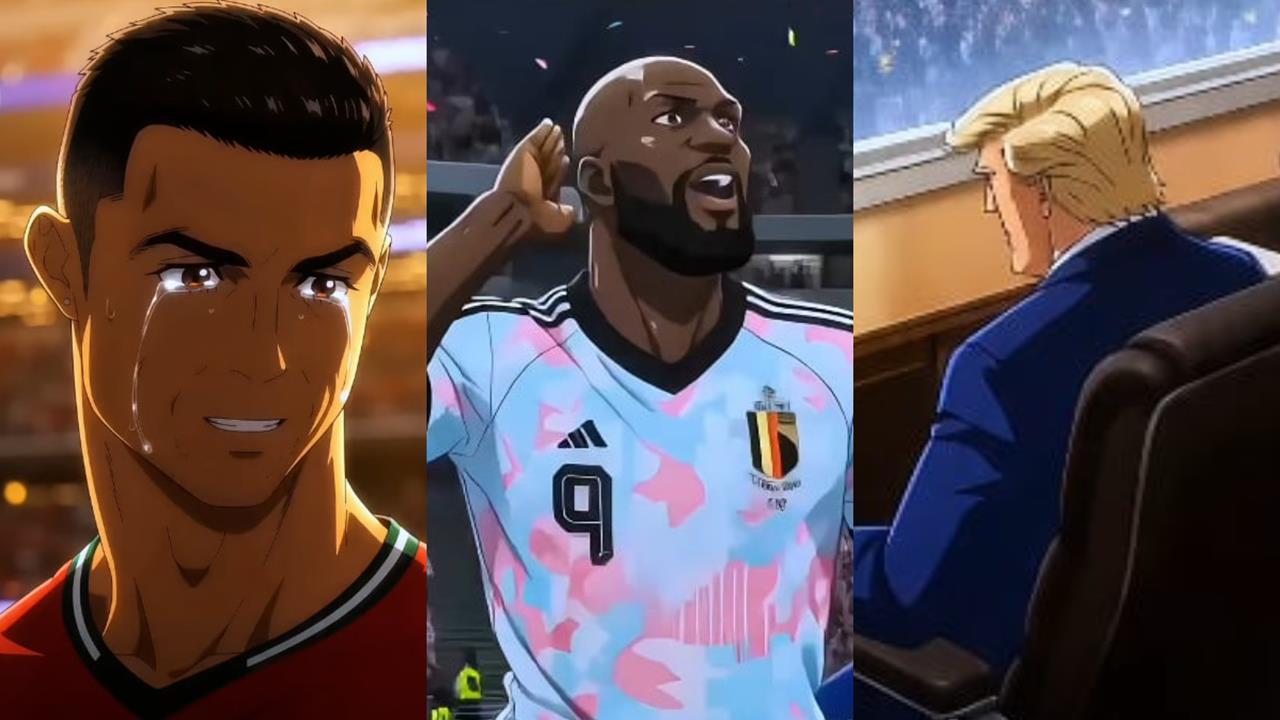 世足賽(影)／日配動畫超熱血！比利時戰勝美國川普、C羅含淚遭淘汰通通神還原