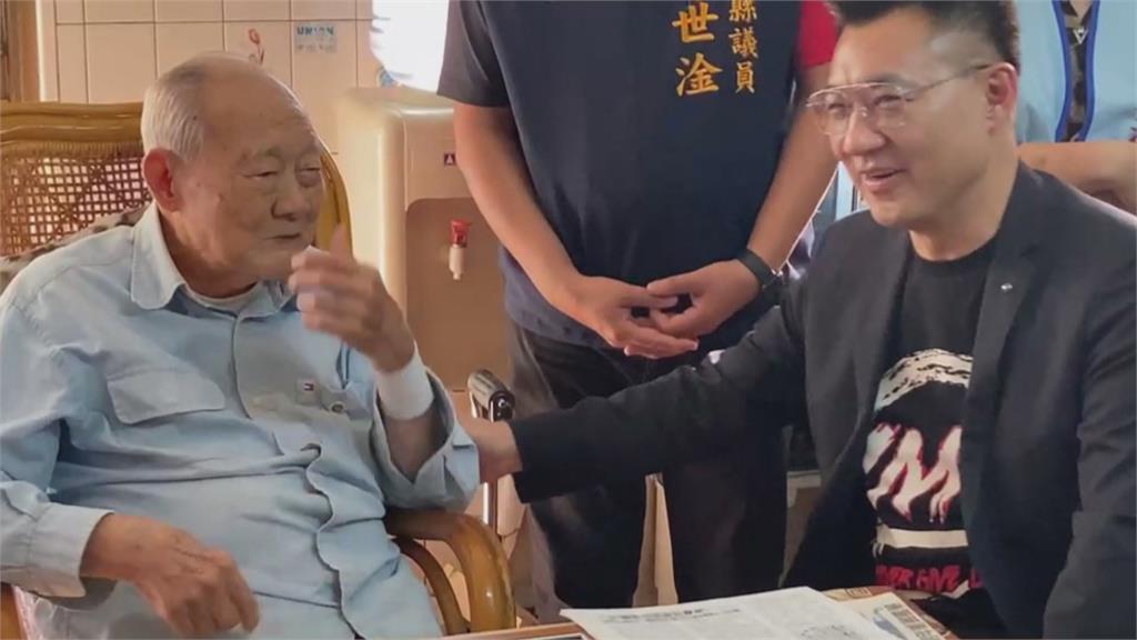 探視105歲資深黨員金英江啟臣盼國民黨擁有再起的一天