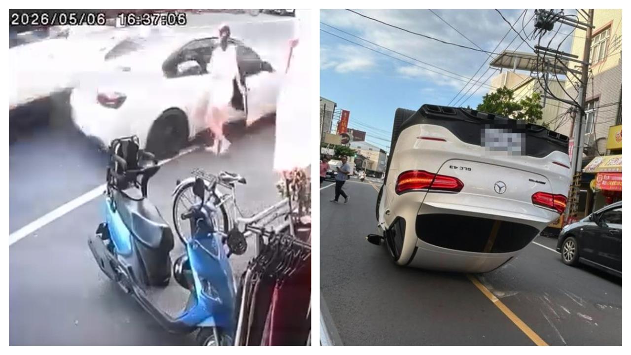 長腿妹下車3秒…BMW慘遭賓士猛撞！「17秒驚悚畫面」網看驚：小孩坐駕駛座？