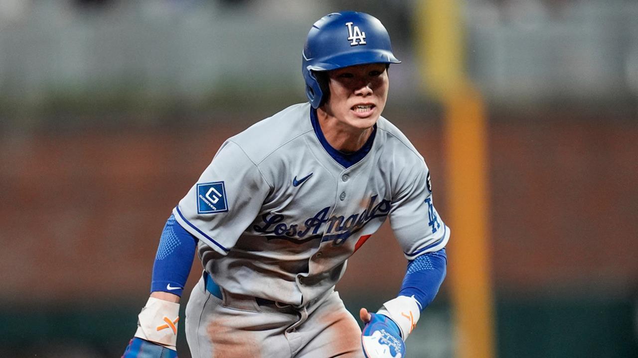 MLB(影)/金慧成臨時頂替羅哈斯先發 二壘安打、跑回2分持續為道奇建功