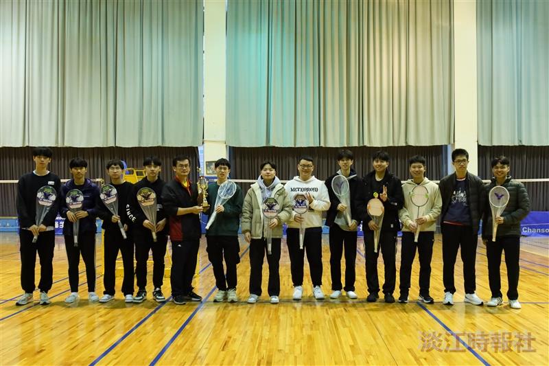 【淡江傳真】全國羽球邀請賽　淡江男子組蟬聯冠軍
