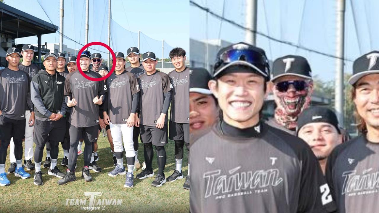 經典賽／靈異照片？投手群合照驚見「鬼面強投」　網熱議：這到底是誰啦！
