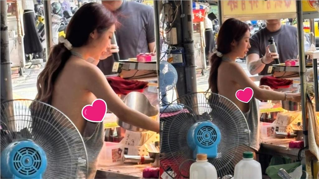 排骨酥闆娘「真材實料」!圍裙「側身大挖空」全被拍 隔壁攤認:我膚淺了