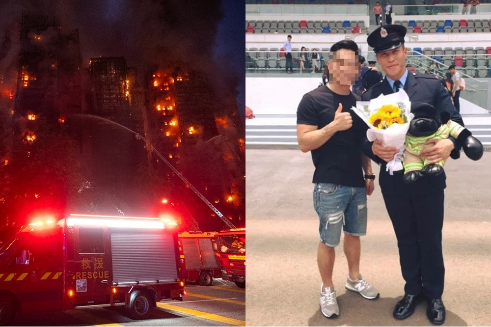 香港大火殉職消防員照片曝光　同袍一句「落更喇」看哭網友