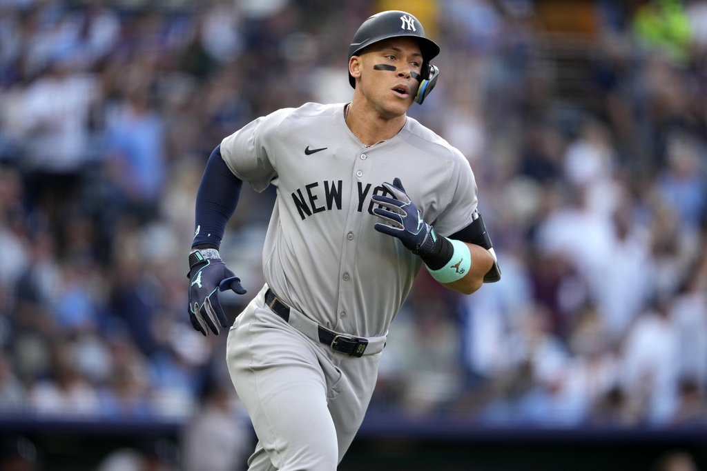 MLB(影)/法官敲怪力轟超車大谷 本季第24彈469呎打到「這棟建築」