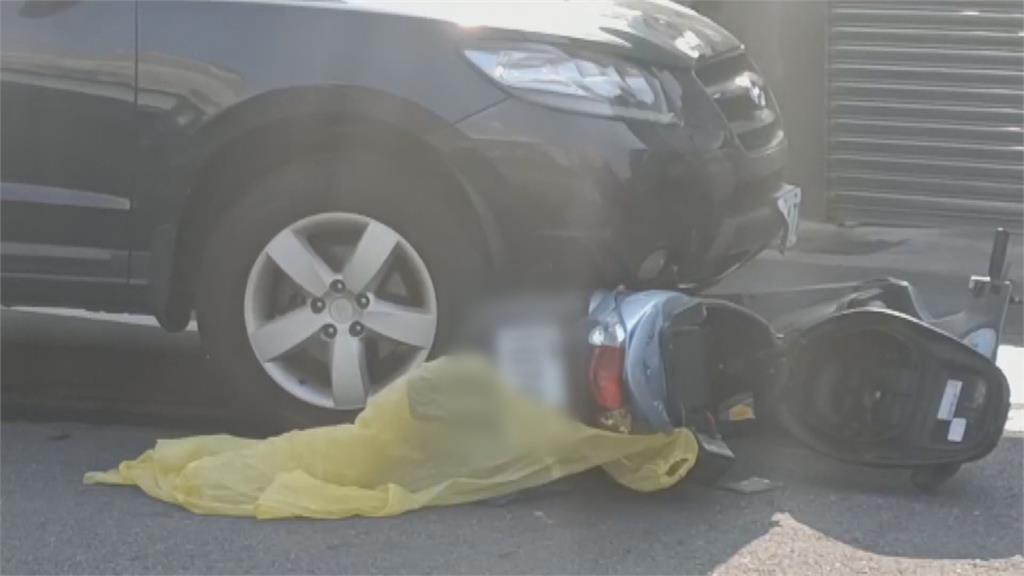 女騎士疑闖紅燈 路口被休旅車撞飛重摔