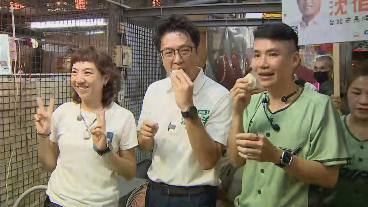 快新聞／這人氣太狂！沈伯洋萬華掃街「雙手被芋頭冰塞爆」　台南鐵粉特地北上