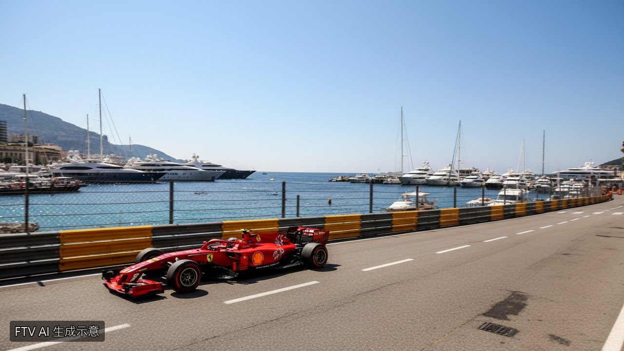 F1摩納哥練習賽 Leclerc主場飆速居首
