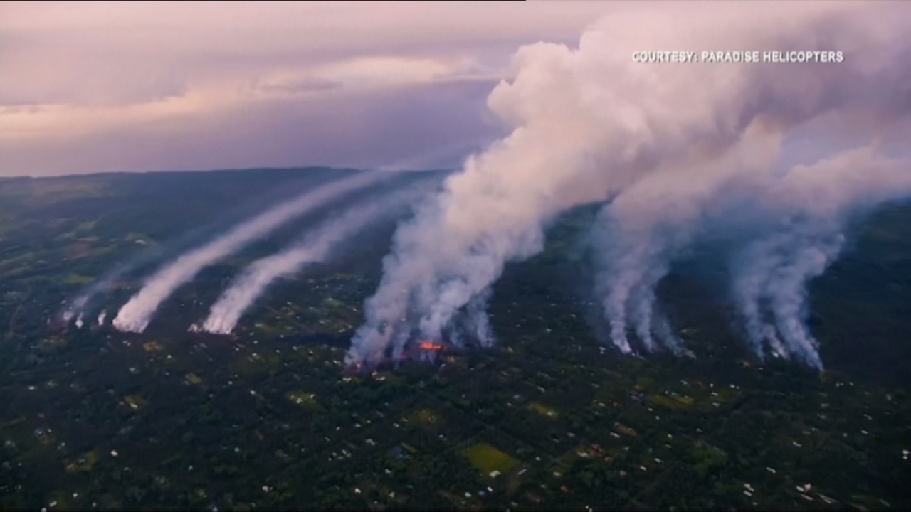 夏威夷火山持續噴發 至少21棟民宅遭吞噬