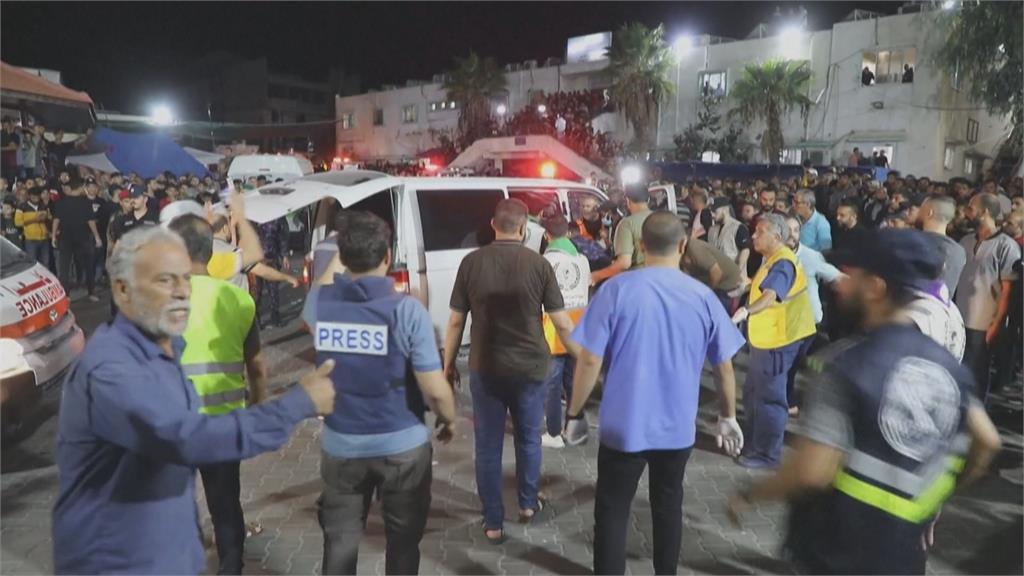 加薩醫院遭空襲下修471死　以色列、哈瑪斯互控幕後黑手