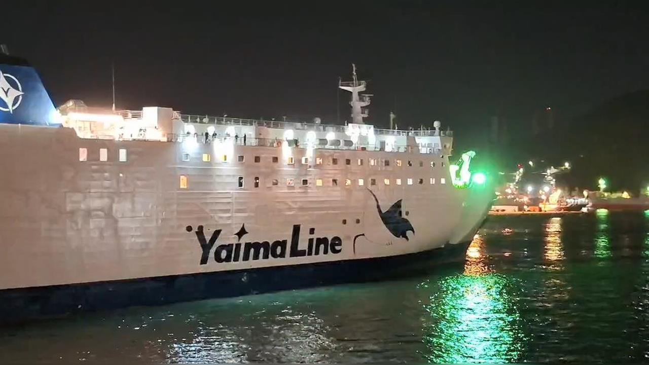 快新聞/首航回程強碰颱風!薔蜜直撲沖繩 基隆石垣島渡輪「提早返台」