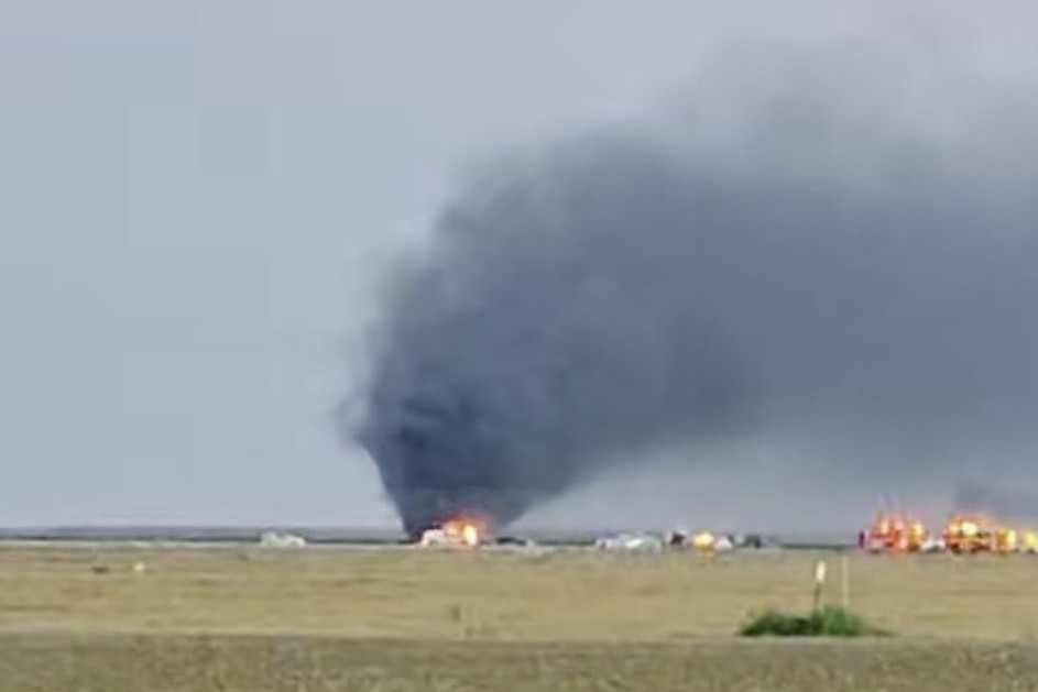 快新聞/禍不單行!美國加州1戰機墜毀 達美客機遇亂流迫降25人傷