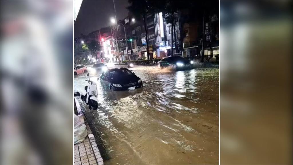 雨彈狂炸基隆「街道慘變黃河」！西定市場大淹水…店家開門全泡湯