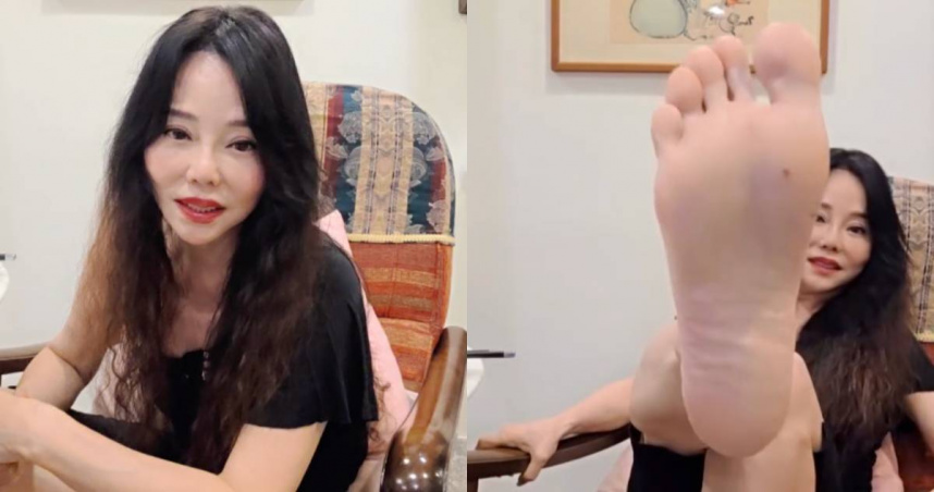 狄鶯直播大露腳底板！被問「孫安佐國中喝母奶」反嗆：你白痴啊