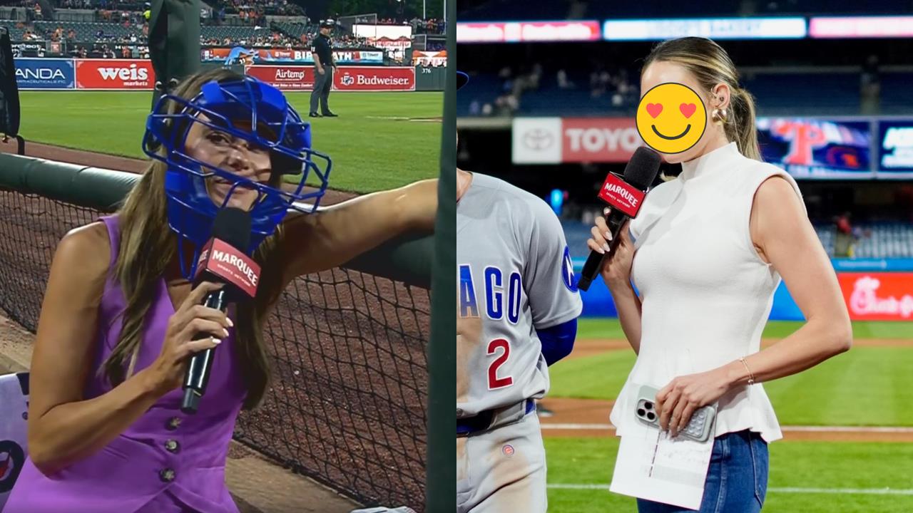 MLB(影)／美女記者「真槍實彈」上陣！犧牲色相體驗「全聯盟最糟糕的位置」