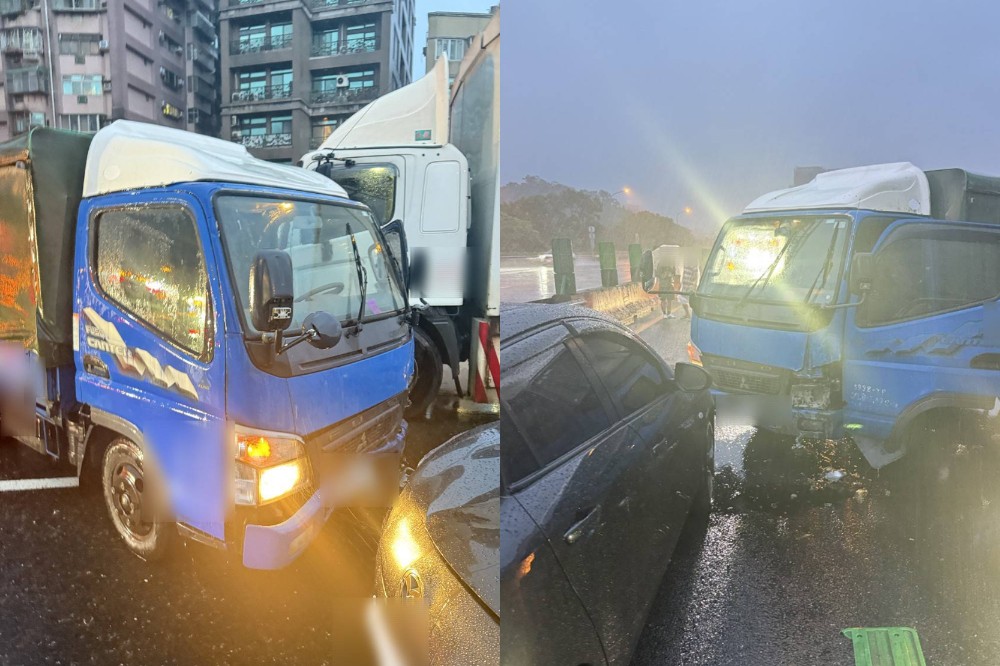 國道1號汐止路段4車死亡車禍　男放故障標誌遭撞至對向「多車輾斃」