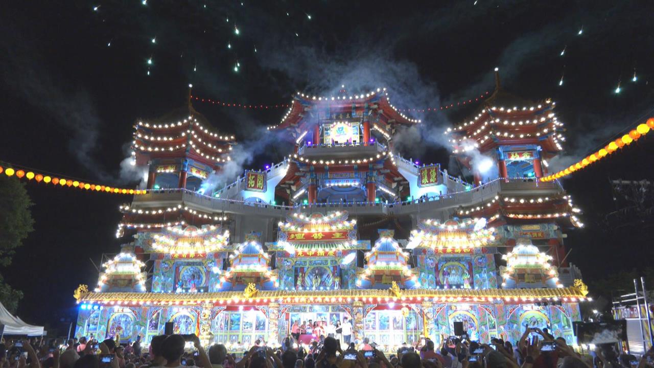 鷄籠中元祭主普壇開燈放彩儀式　點亮基隆祈福平安