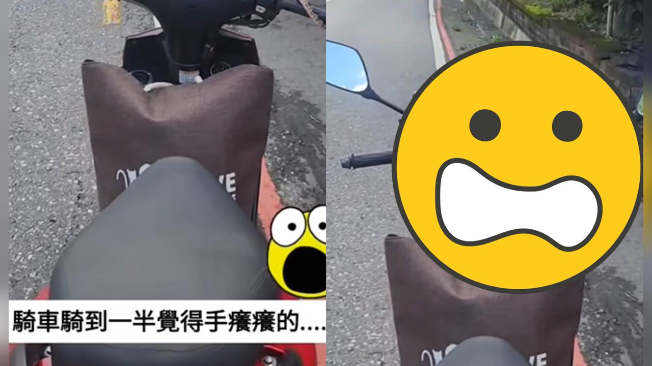 「小龜」從天而降驚悚畫面曝光!網嚇爛喊:機車騎士竟淡定立中柱