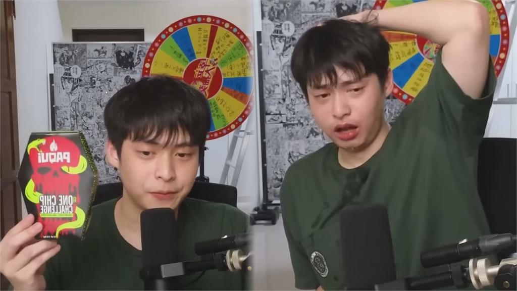 放火玩命嚐「辣死人」洋芋片！秒吐腫到變香腸嘴　爆淚喊：吞了會出事