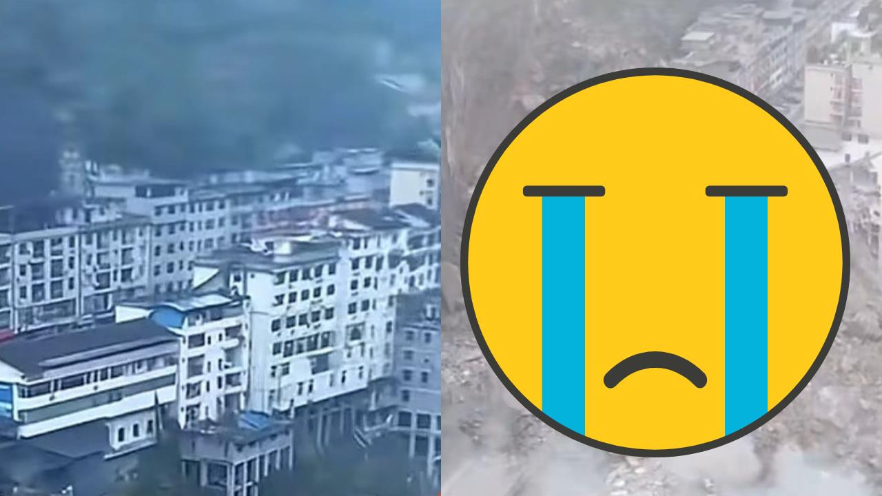 重慶山崩驚悚對比照曝光!2排房子瞬間被土石抹平⋯中國官方:8人死亡