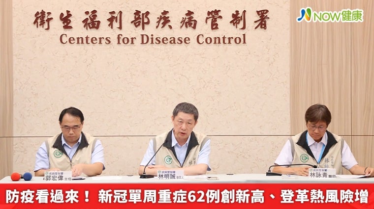 防疫看過來！ 新冠單周重症62例創新高、登革熱風險增