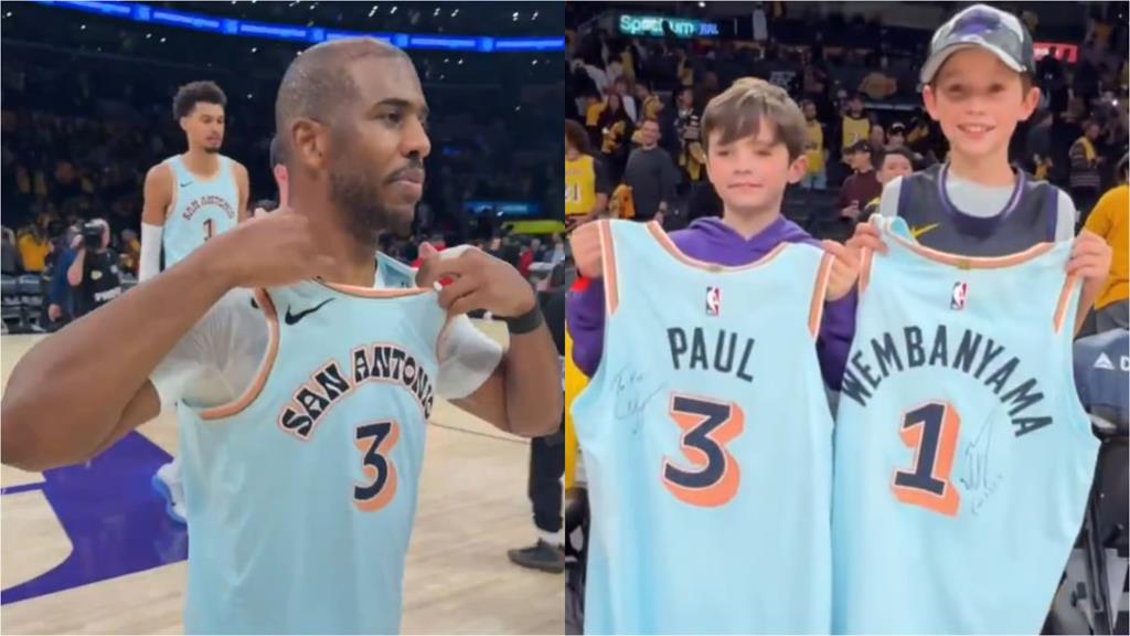 NBA(影)/暖!湖人主帥兒珍藏球衣付之一炬 CP3、斑馬送上新的修復回憶