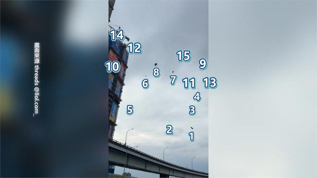 大漢橋上「建材天女散花」險砸騎士　工務局出手開罰了