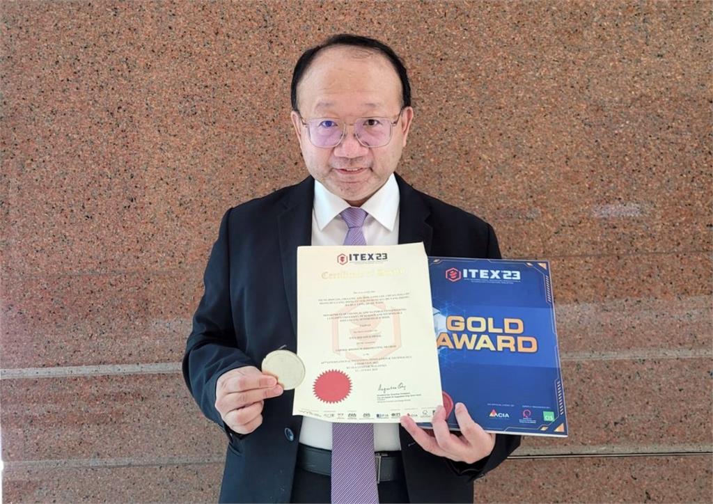 曾獲總統召見！龍華科大副教授林宗新三度榮獲馬來西亞發明展金牌
