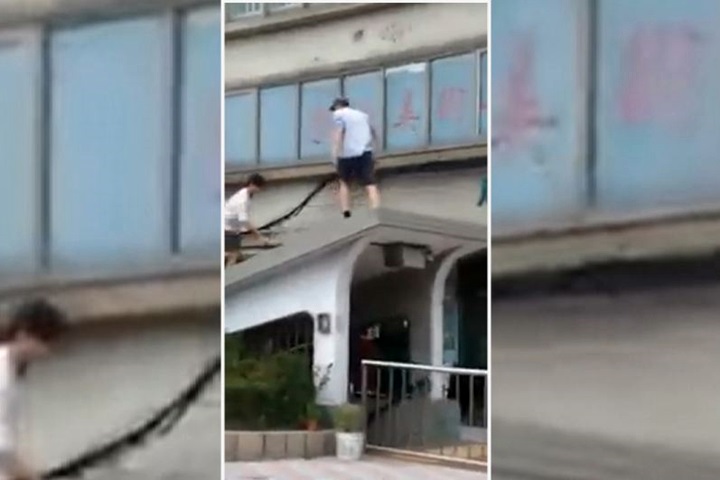 地下道屋頂當成你家滑板場？外國人不聽勸就是要玩