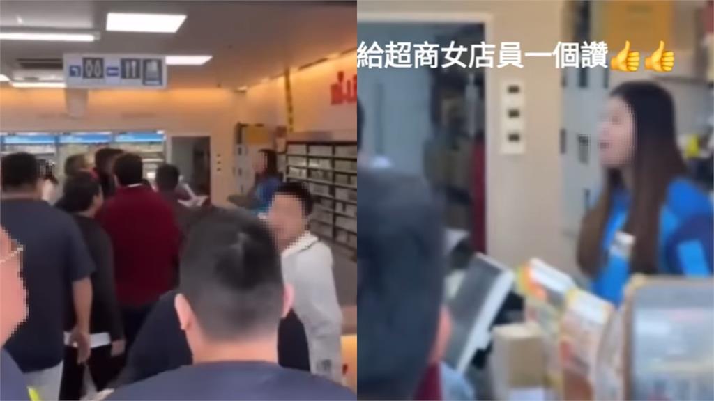 奧客不收桌槓上「超商女店員」又找兄弟！她1人嗆爆「全場89」網嗨：女戰神