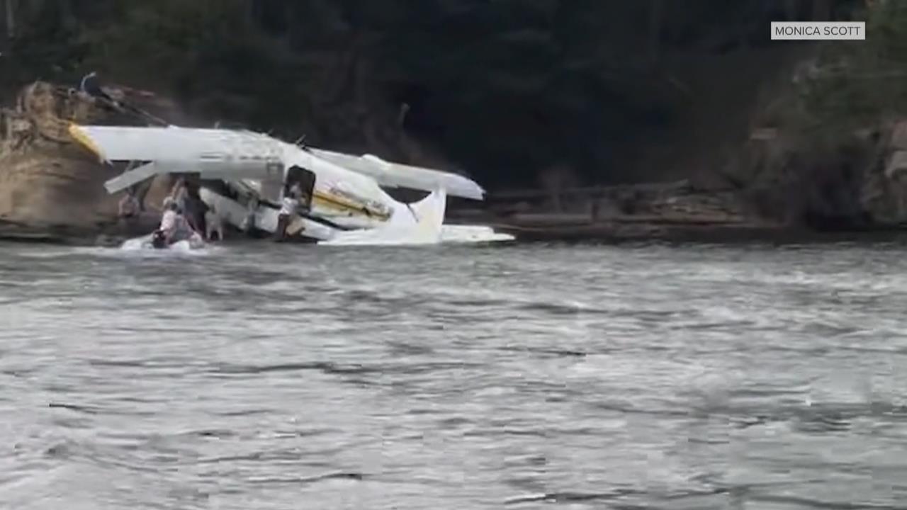 驚險！ 美國華盛頓州水上飛機失事　11人全員逃生