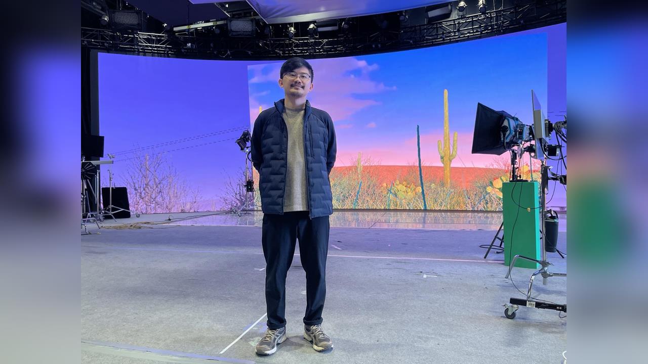 教學直通產業現場！台藝大廣電系主任陳靖霖前進《民視虛擬棚》實戰學習