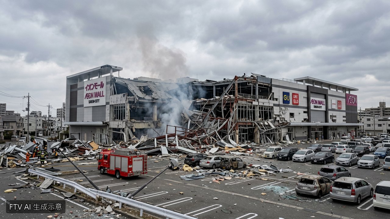 日本熊本強震後商場大爆炸　釀3死4失聯疑瓦斯外洩