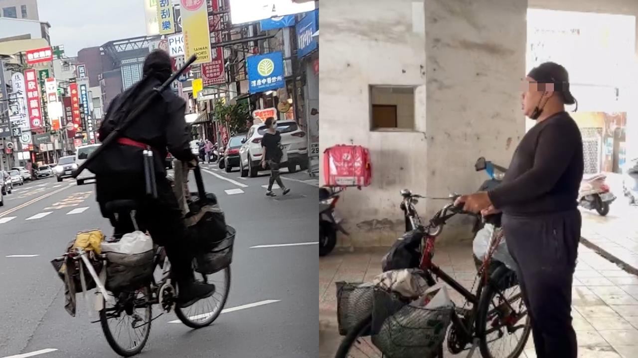 北市砍人案後…台南「忍者哥」揹武士刀遭警攔查！本尊揭：鋤頭做的道具