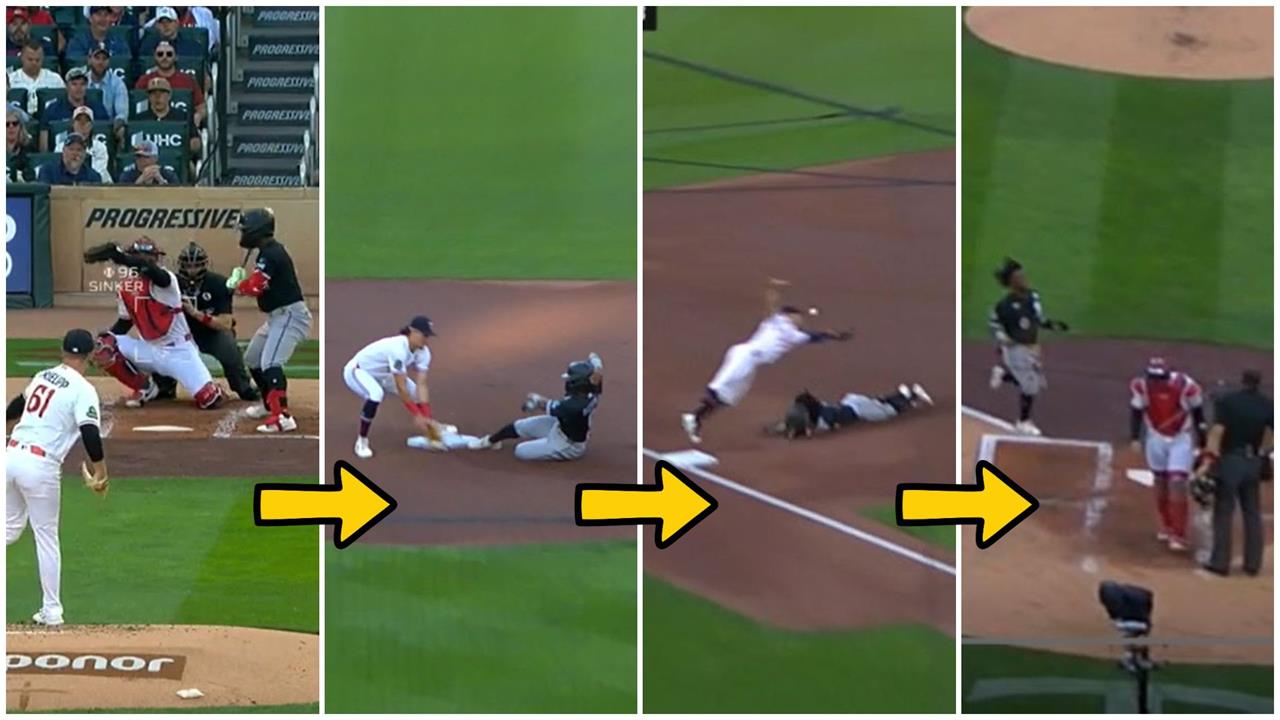 MLB(影)／這才叫腿哥！白襪得分「完全沒揮棒」繞完一圈　閃電戰對手傻眼了